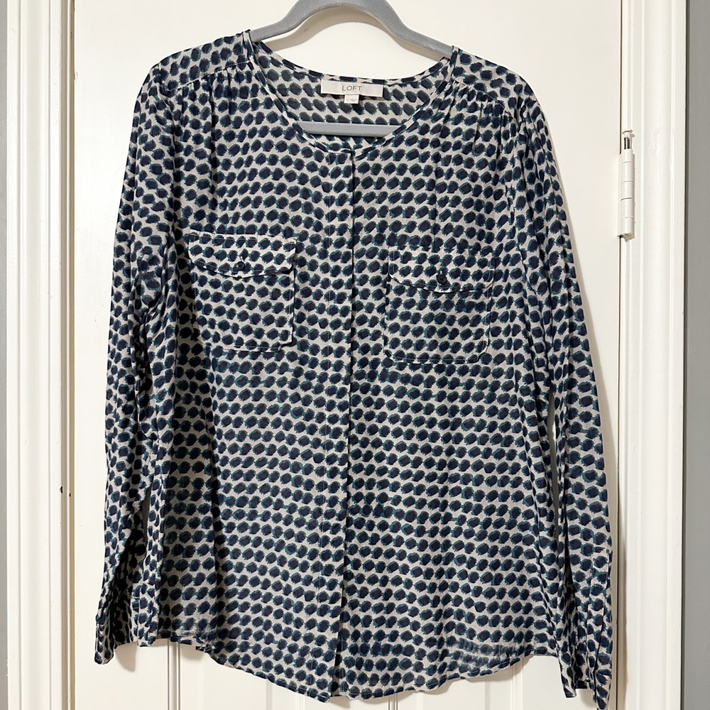 LOFT Blouse Size L